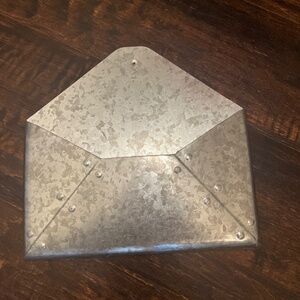 Galvanized mail holder